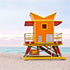 Orange #2 Lifeguard Tower Miami Beach
